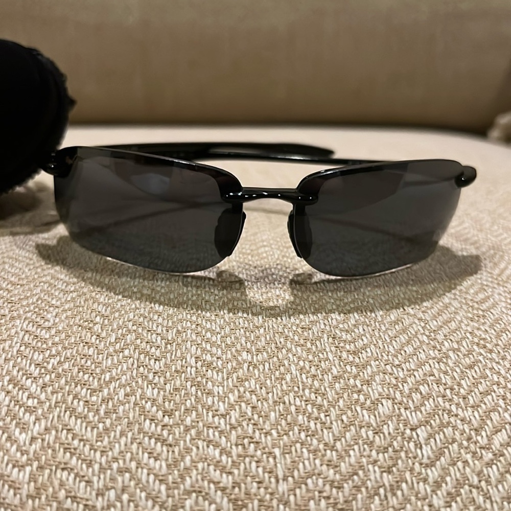 Maui Jim MJ Sport Sunglasses Turtle Bay Mj-411-02 Polarized Mens W/ Case Vintage